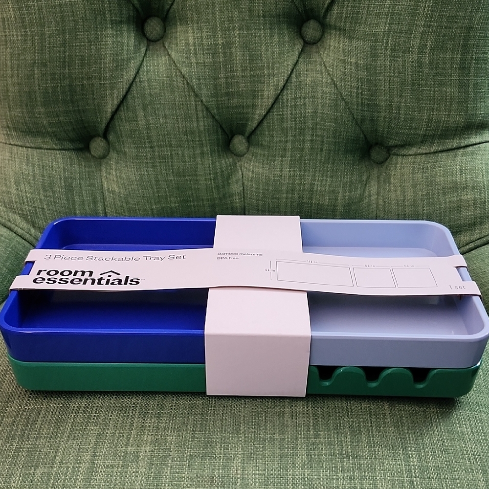 Room Essentials Stackable Tray Set